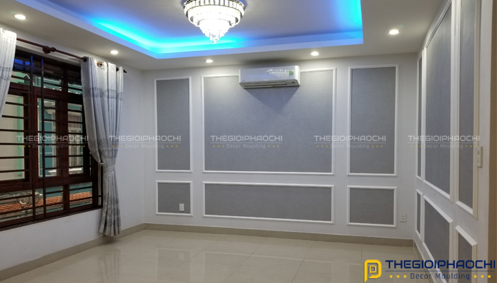 Trang Trí Phào Chỉ Tường Trơn Biệt Thự Phố Nhẹ Nhàng, Cuốn Hút
